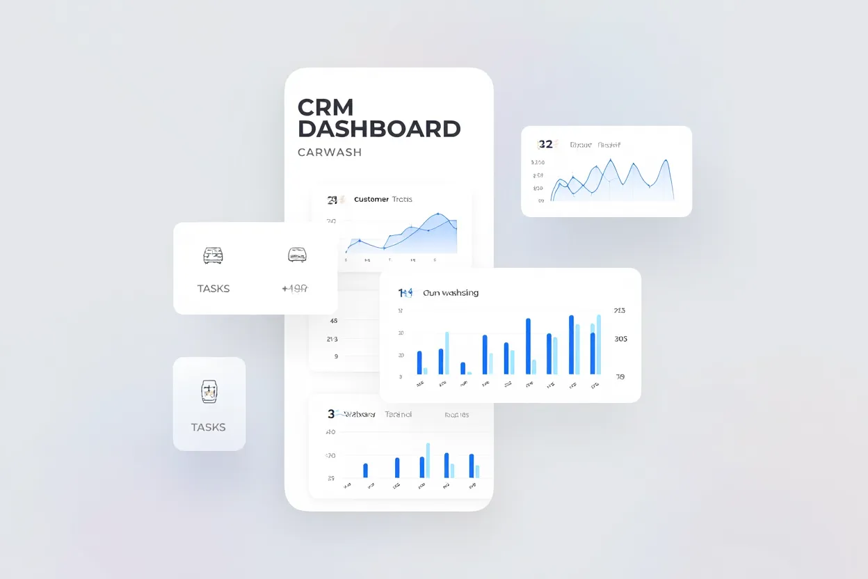 Интерфейс CRM для автомоек самообслуживания